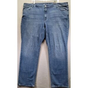 Old Navy‎ High Rise Wow Straight Jeans Women's Size 22 Blue Denim
